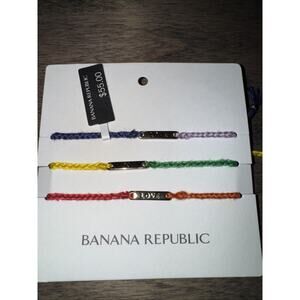 Love Is Love Banana Republic Bracelets NWT